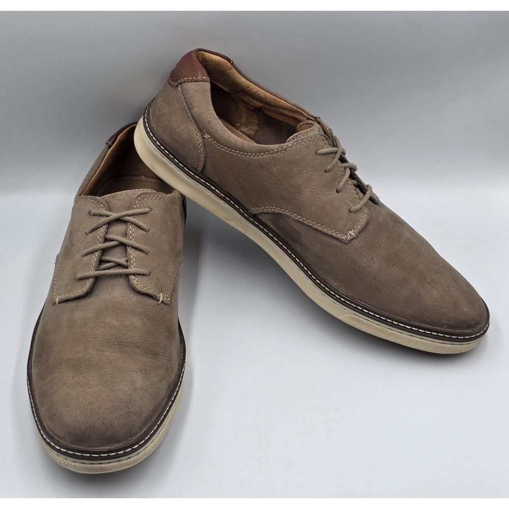 Johnston & Murphy Shoes Mens 12 M Oxford Dress Casual 25-8358 Brown Sheep Skin - Picture 5 of 12